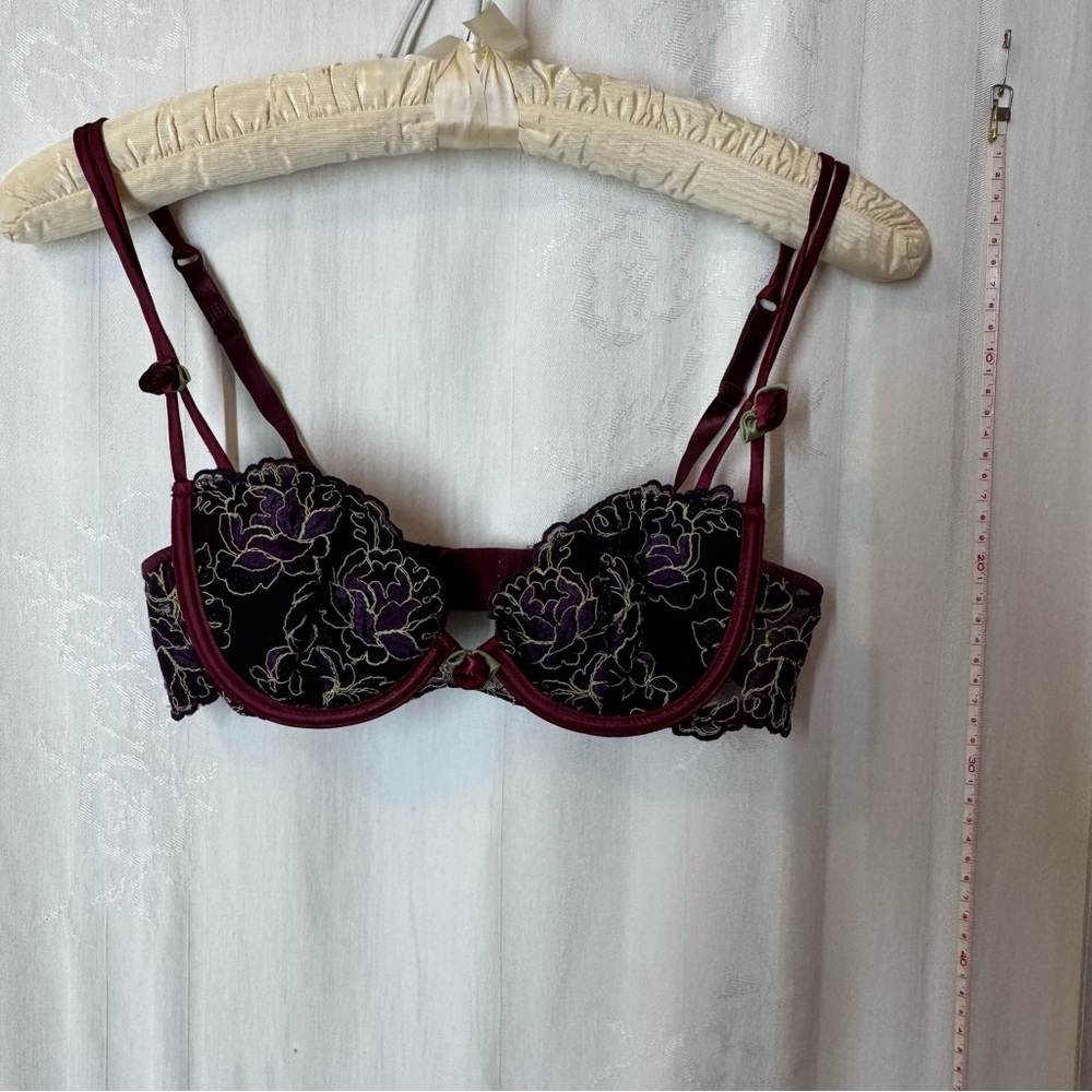 Vintage Ravage Rose Embellished Bra - NWOT